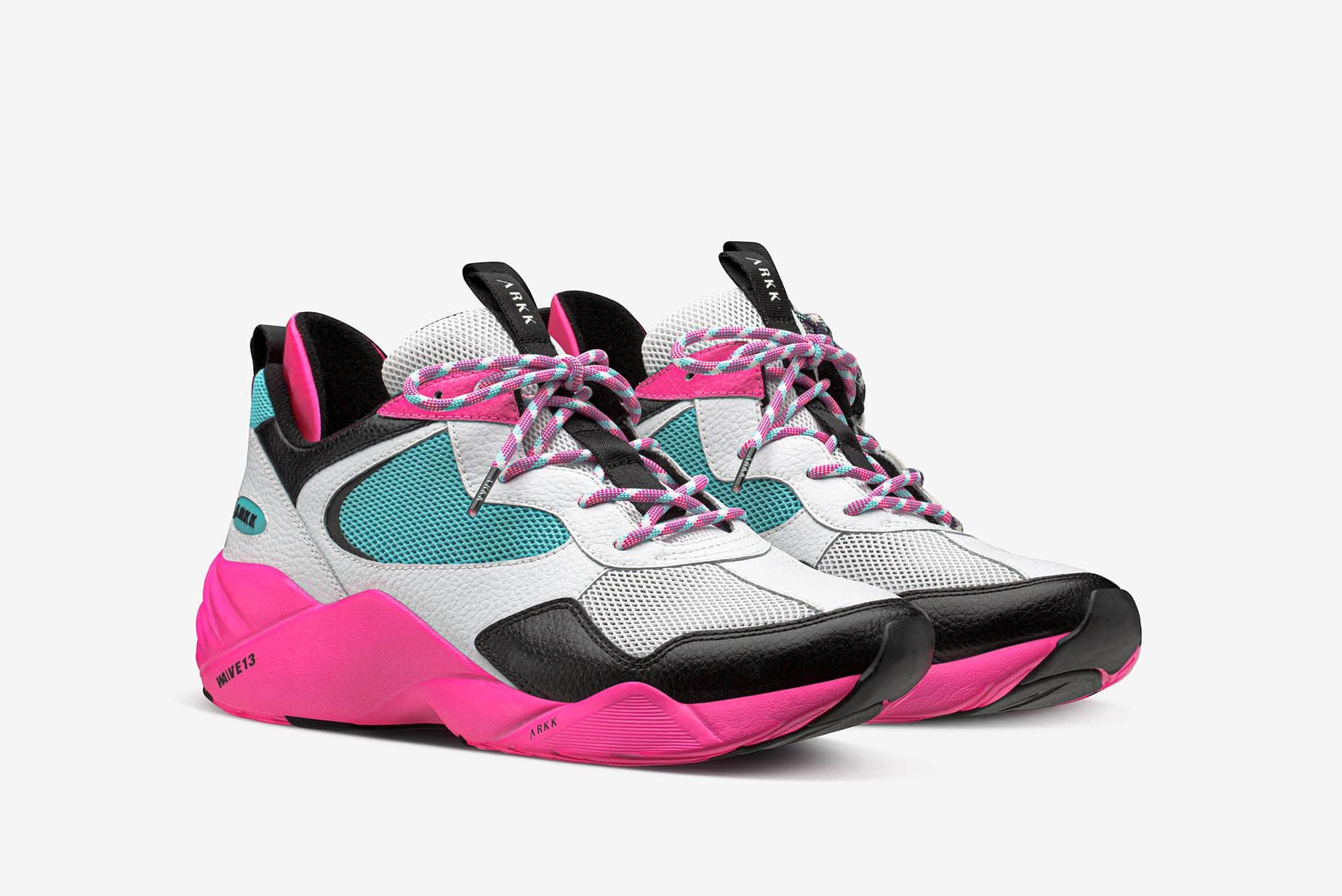 ARKK Collection Kanetyk Leather W13 White Turquoise - Men Kanetyk